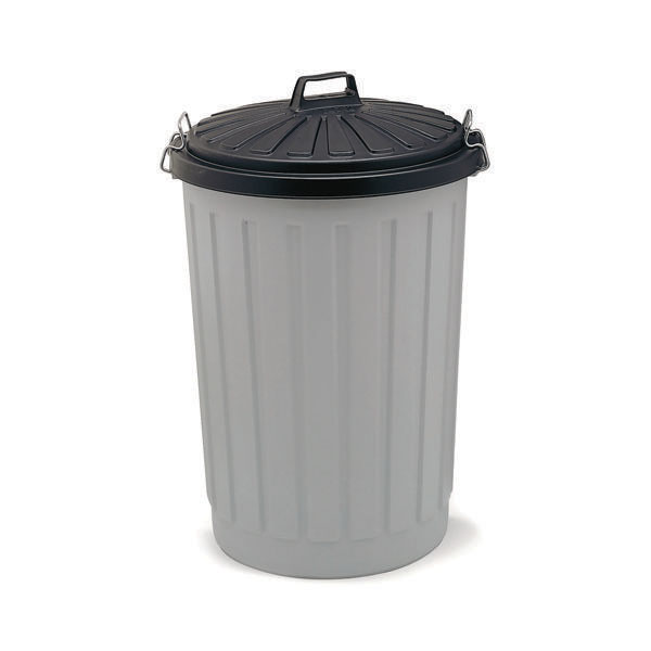 Addis Dustbin Round 90Ltr Grey