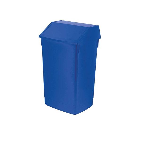 Addis 60L Flip Top Recycle Bin Blue