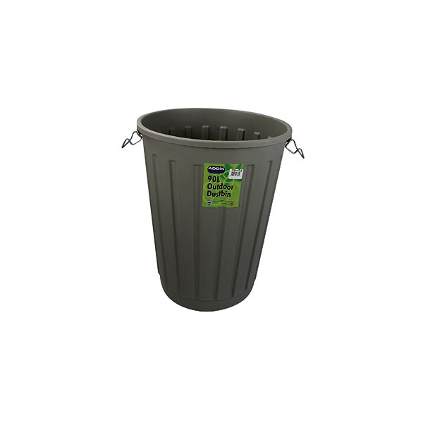 Addis Grey Dustbin Base Round 90Ltr