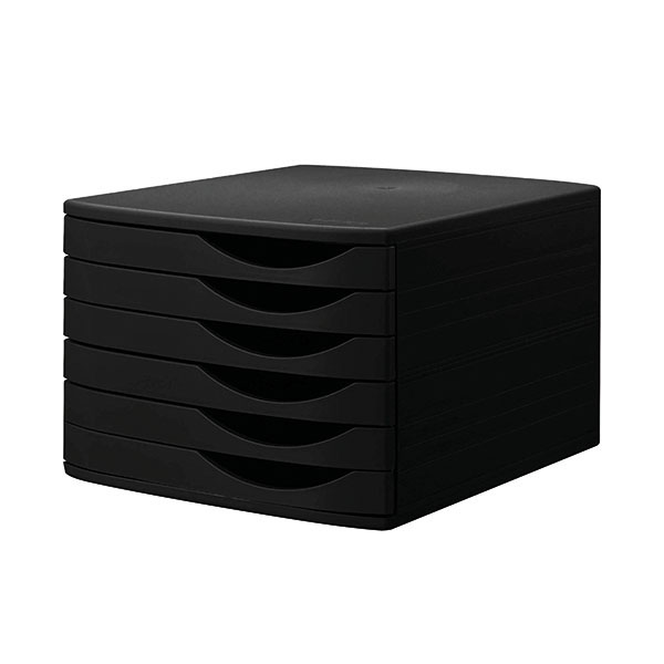 Jalema 6 Desktop Drawers Set Black
