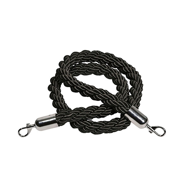 Rope 25x1500mm Black Chrome Clip