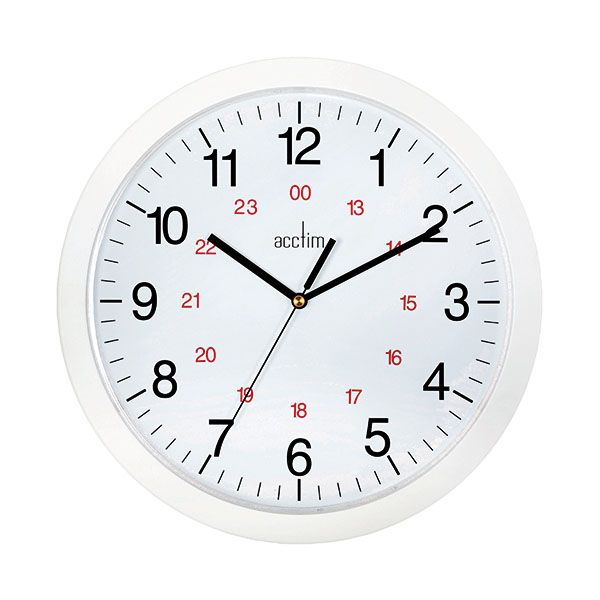 Acctim Metro 12 Wall Clock White