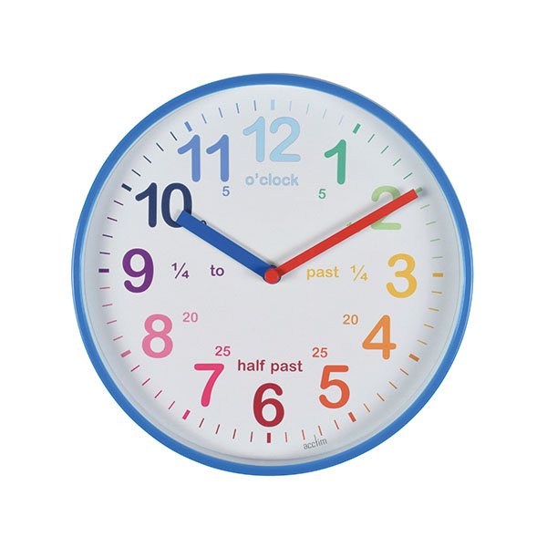 Acctim Wickford Time Teach Clock Blu