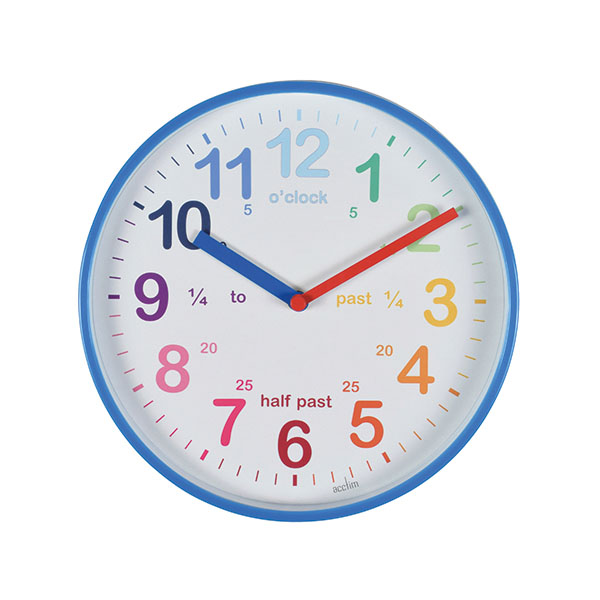 Acctim Wickford Time Teach Clock Blu