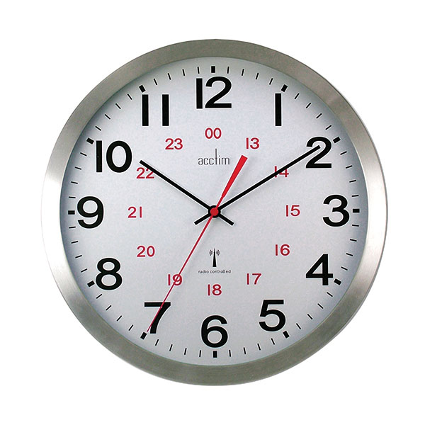 Acctim Century Rc Alu Wall Clock