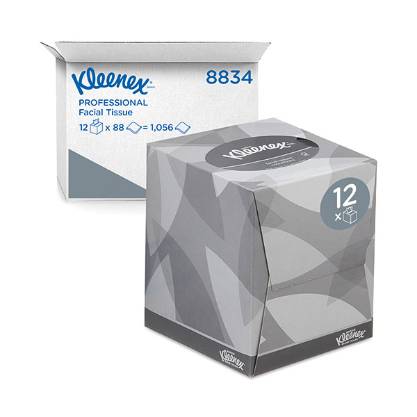 Kleenex Facial Tissue Wht 90Sht Pk12