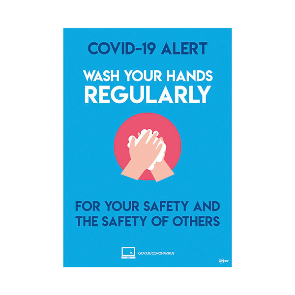 Avery Wash Hands Label A4 Pk2