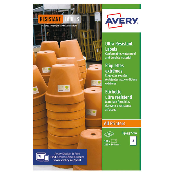 Avery Ul Res Labels 148X210Mm Pk40