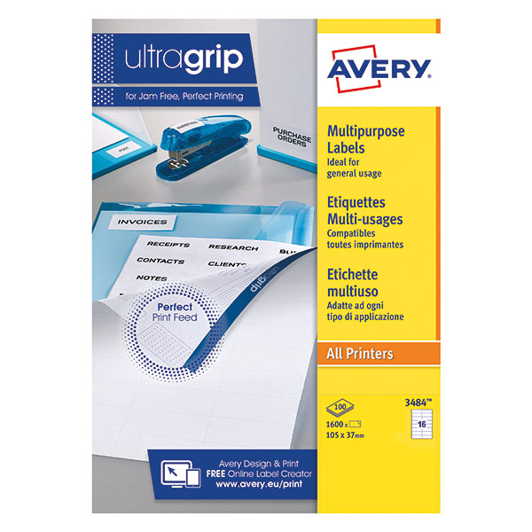 Avery Ultragrip MLbl 105x37mm Pk1600