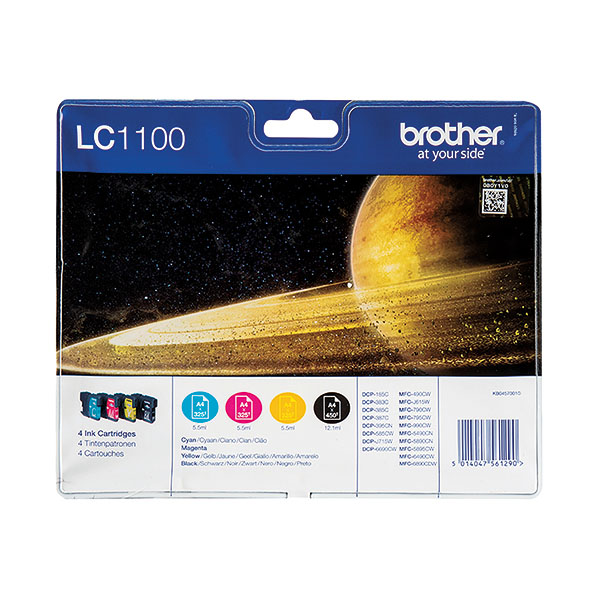 Brother LC1100HY Ink Cart Mpk CMYK