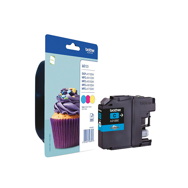 Brother LC123 Ink Cartridge Pk3 CMY
