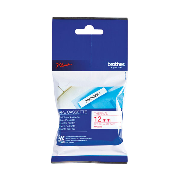 Brother P-Touch Tpe 12mm Red/Wht Tpe