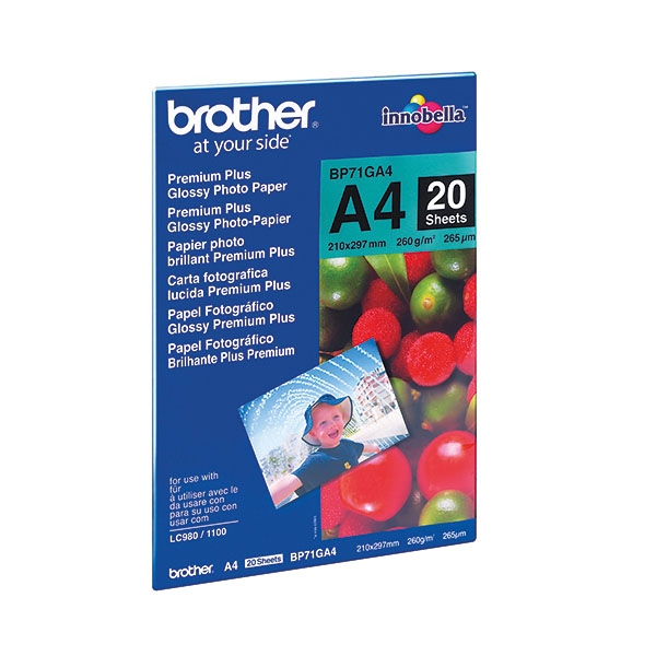 Brother BP71 Photo Paper Gls A4 Pk20