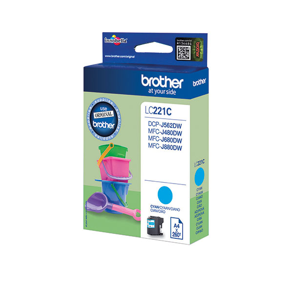 Brother LC221C Ink Cartridge Cyan