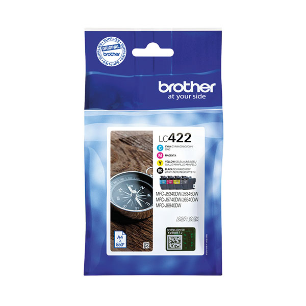 Brother LC422 Ink Cart Mpk CMYK