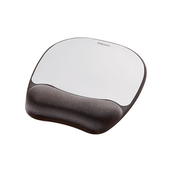 Fellowes Memory Mouse Pad Blk/Silver