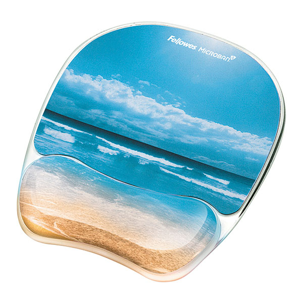 Fellowes Mousepad Wrist Supp Beach