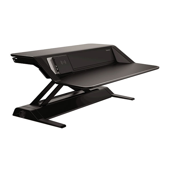 Fellowes Lotus Dx Sit-Stnd Wkstn Blk