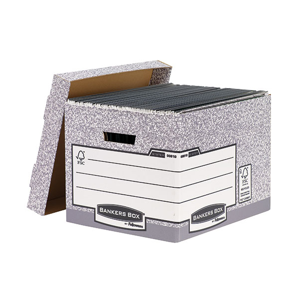 Fellowes Bankers Storage Box Pk10