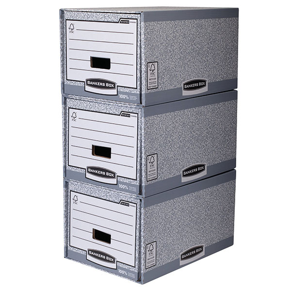 Bankers Box Drawers Grey Wht Pk5