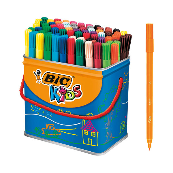 Bic Visa Colouring Pens Drum Pk84