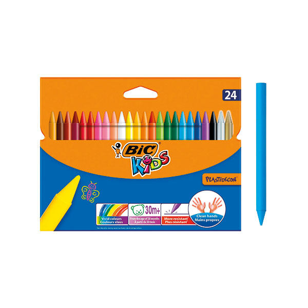 Bic Plastidecor Crayons Pk24 829772