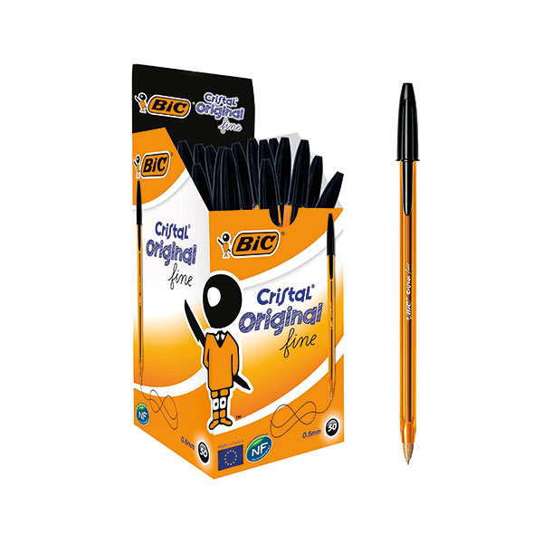 Bic Cristal Fine Black 872731 Pk50