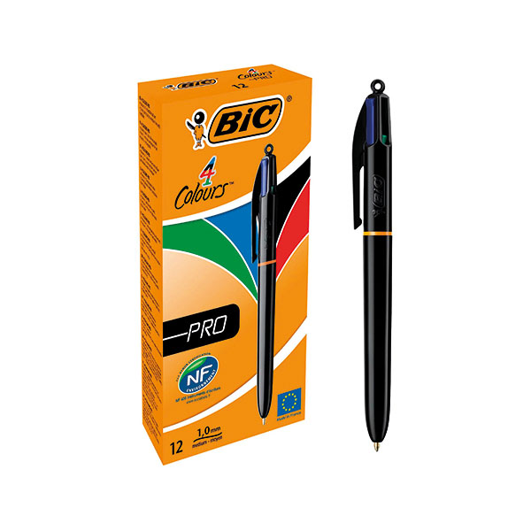 Bic 4 Colours Pro Asst 902129 Pk12