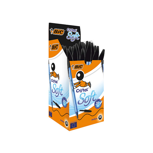 Bic Cristl S/Bal Pnt Blk 918518 Pk50