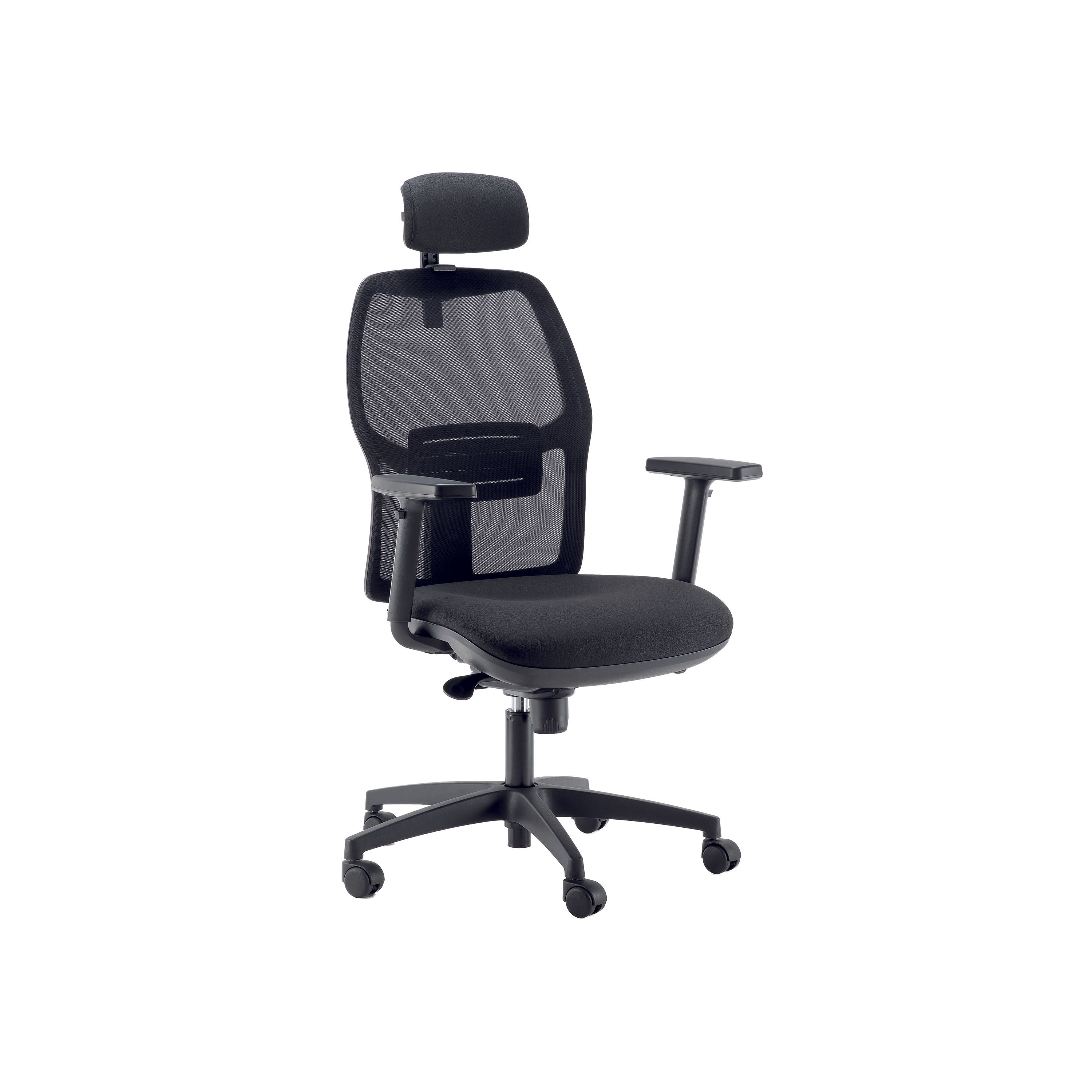 Rovia Mesh Chr Adj Arms Headrest Blk Rovia Mesh Chr Adj Arms Headrest Blk