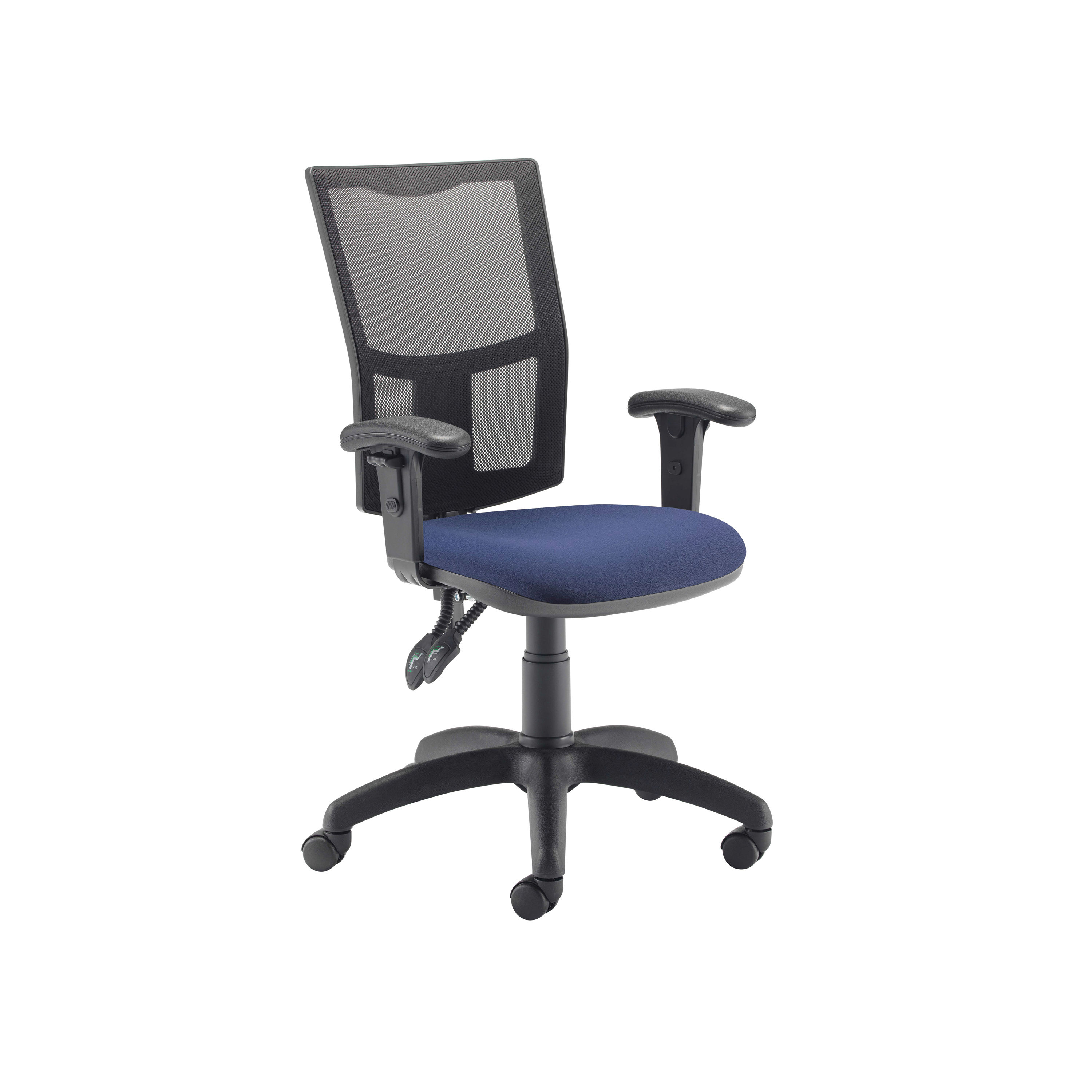 Lumo Mesh Chr Height Adj Arms RoBlu Lumo Mesh Chr Height Adj Arms RoBlu