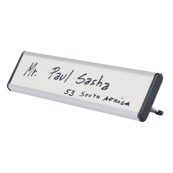 Bi-Office Desk Nameplate 60x220x20mm