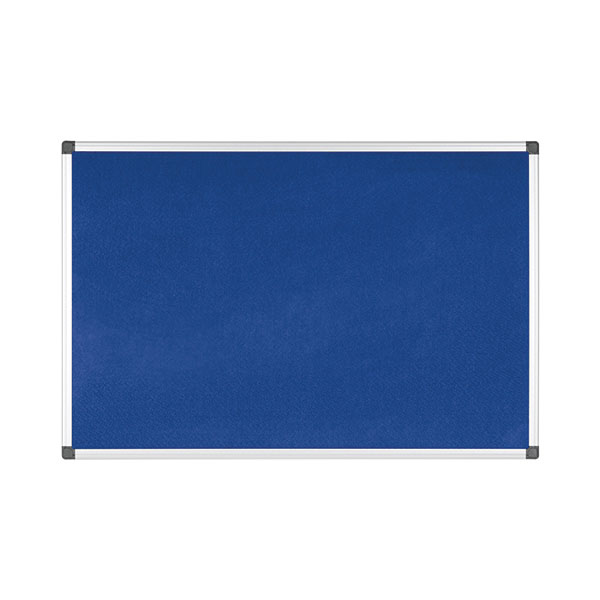 Bi-Office Felt Board 600x900 Blu/Alu