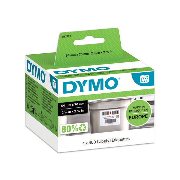 Dymo Labelwriter Stock Label 54x70mm