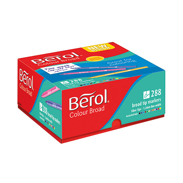 Berol Colour Broad ClassPk Asst P288