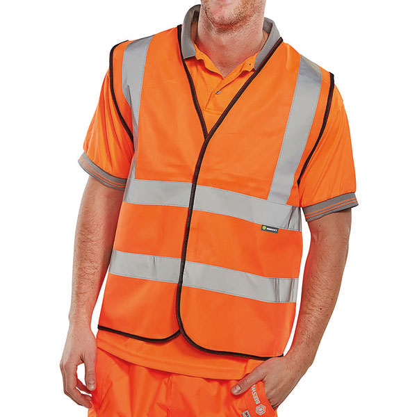 Hi Vis Waistcoat App G Orange M