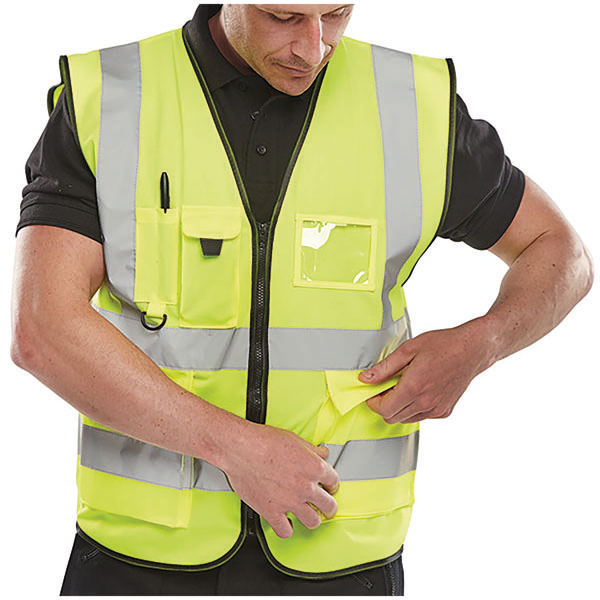 Exec Hi Vis Waistcoat SYellow L