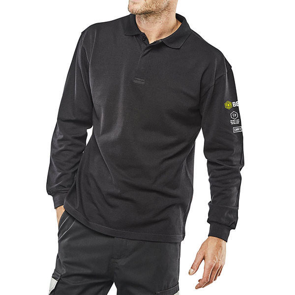 Arc Flash Polo Shirt Navy Lg