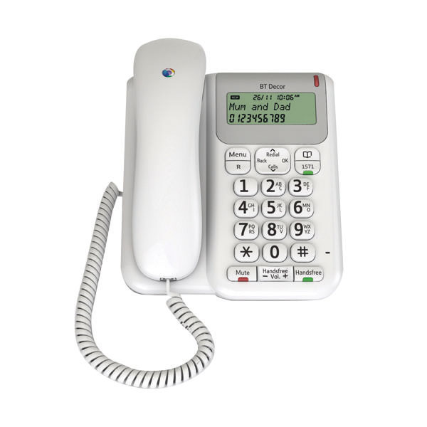 BT Decor 2200 Corded Analogue Phone