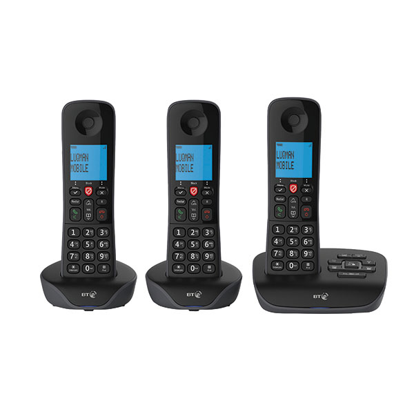 BT Essential DECT TAM Phone Trio