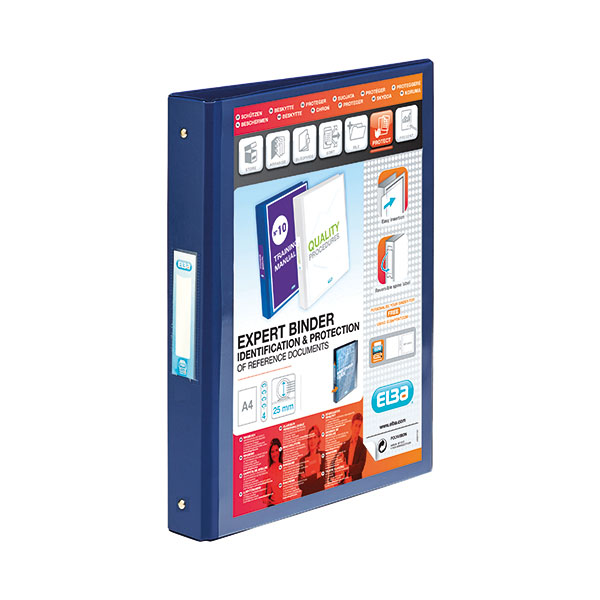 Elba Vision 4-Ring Binder PP A4 Blu