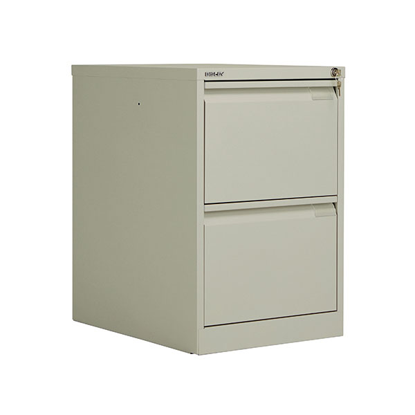 Bisley 2 Drw Filing Cab Goose Grey