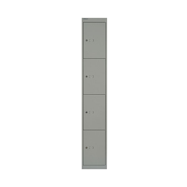 Bisley 4 Door Locker Goose Grey