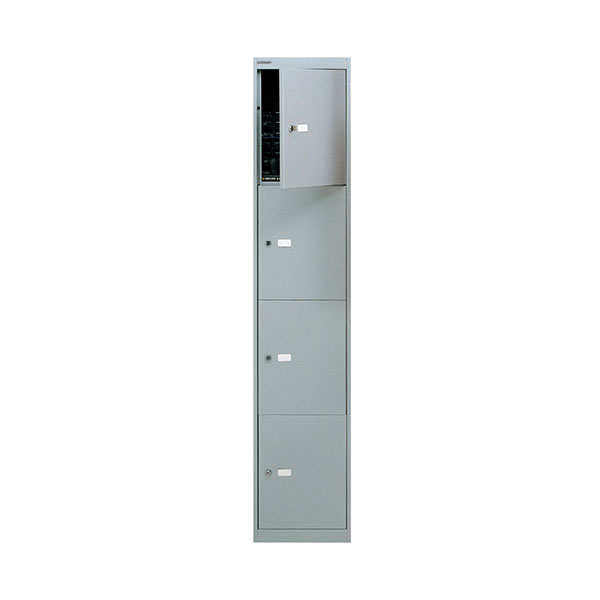 Bisley 4 Door Locker Goose Grey