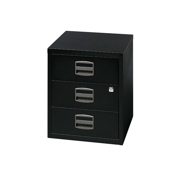 Bisley 3 Drw Home Filing Black