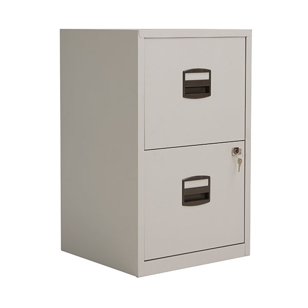 Bisley 2 Drw Home Filing Goose Grey