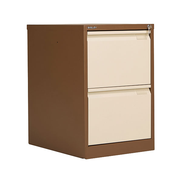 Bisley 2 Drw Filing Cab Coffee/Cream