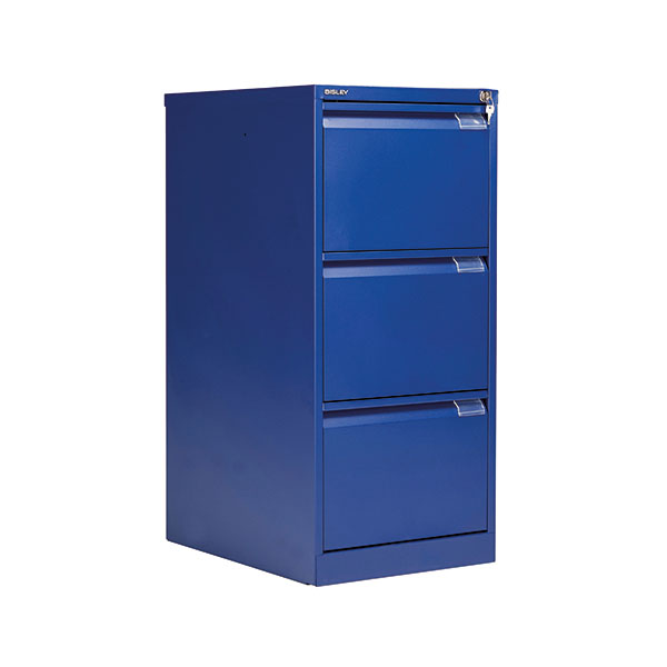 Bisley 3 Drw Filing Cab Blue