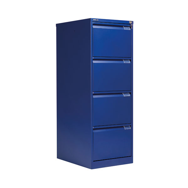 Bisley 4 Drw Filing Cab Blue