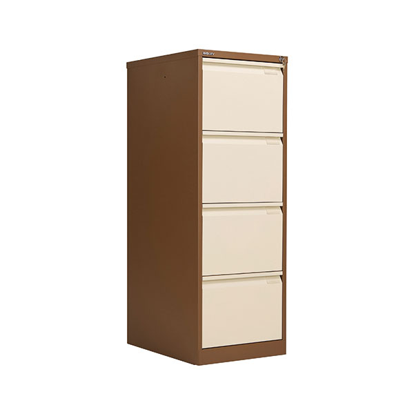 Bisley 4 Drw Filing Cab Coffee/Cream